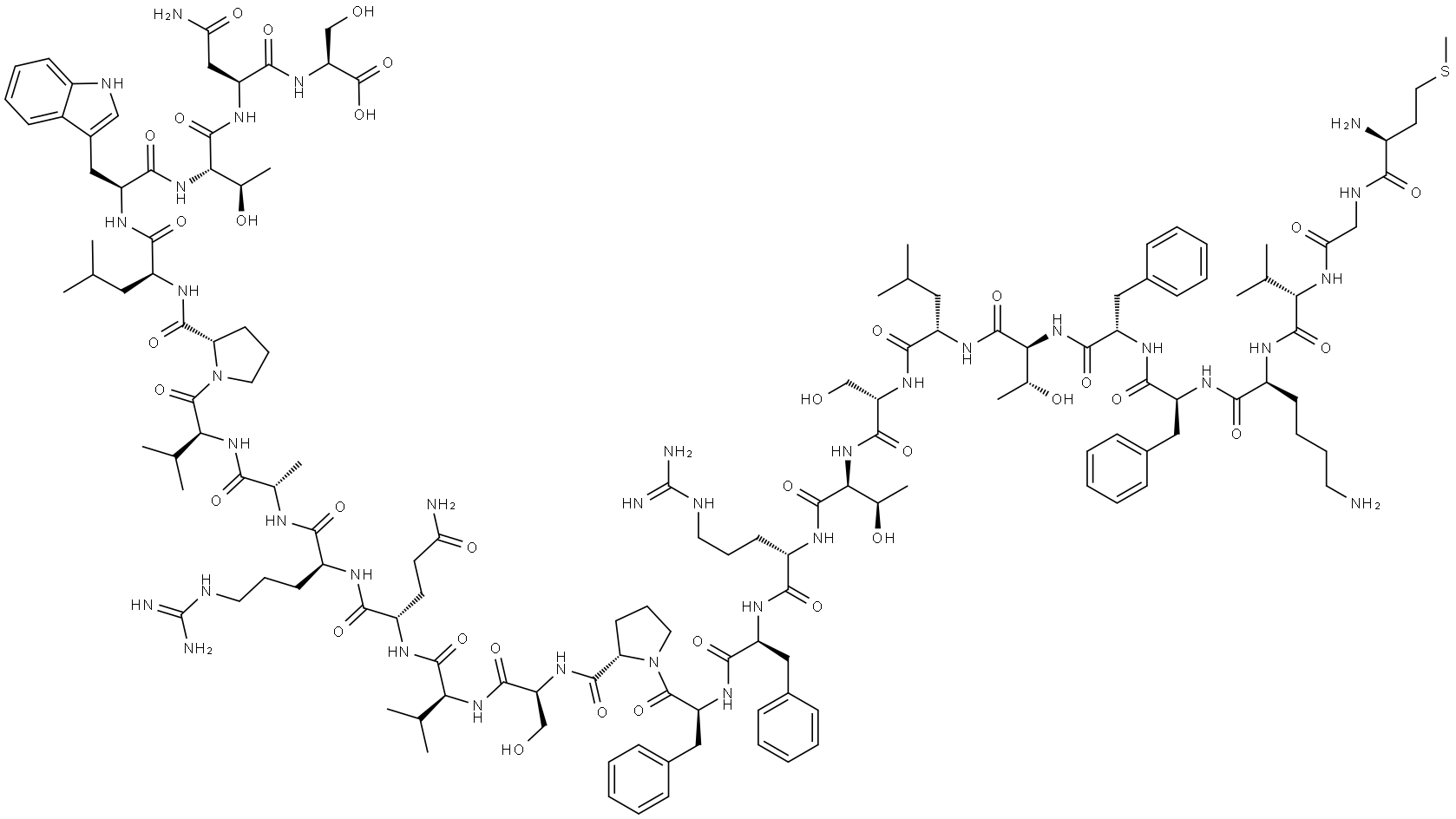 线粒体衍生肽SMALL HUMANIN-LIKE PEPTIDE 2 结构式