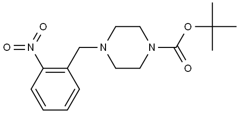 tert-butyl 4-(2-nitrobenzyl)piperazine-1-carboxylate 结构式