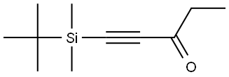1-[(1,1-Dimethylethyl)dimethylsilyl]-1-pentyn-3-one 结构式