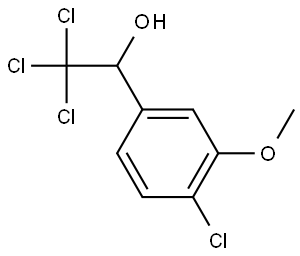 2,2,2-Trichloro-1-(4-chloro-3-methoxyphenyl)ethanol 结构式