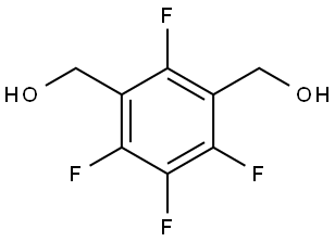 2,6-bis(hydroxymethyl)-1,3,4,5-tetrafluorobenzene 结构式