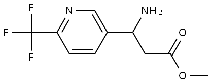 METHYL 3-AMINO-3-[6-(TRIFLUOROMETHYL)PYRIDIN-3-YL]PROPANOATE 结构式