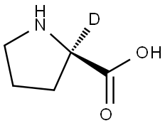 D-脯氨酸-2-D 结构式