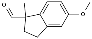 5-methoxy-1-methyl-2,3-dihydro-1H-indene-1-carbaldehyde 结构式