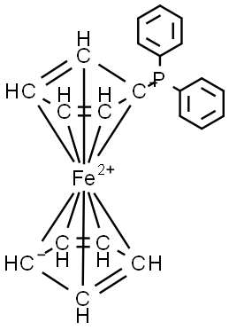 二苯基磷基二茂铁 结构式