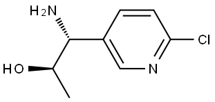 (1R,2R)-1-amino-1-(6-chloropyridin-3-yl)propan-2-ol 结构式