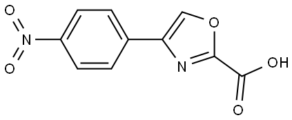 4-(4-Nitro-phenyl)-oxazole-2-carboxylic acid 结构式