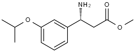 METHYL (3R)-3-AMINO-3-[3-(METHYLETHOXY)PHENYL]PROPANOATE 结构式