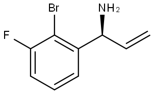 (1S)-1-(2-BROMO-3-FLUOROPHENYL)PROP-2-EN-1-AMINE 结构式