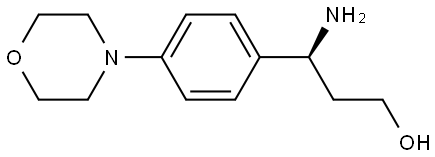 (3S)-3-AMINO-3-(4-MORPHOLIN-4-YLPHENYL)PROPAN-1-OL 结构式