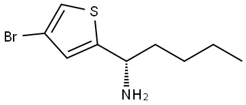 (1S)-1-(4-BROMO(2-THIENYL))PENTYLAMINE 结构式