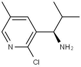 (1R)-1-(2-CHLORO-5-METHYL (3-PYRIDYL))-2-METHYLPROPYLAMINE 结构式