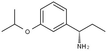 (1S)-1-[3-(METHYLETHOXY)PHENYL]PROPYLAMINE 结构式