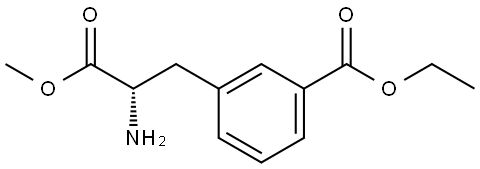 ETHYL 3-[(2S)-2-AMINO-3-METHOXY-3-OXOPROPYL]BENZOATE 结构式