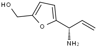 5-((1S)-1-AMINOPROP-2-ENYL)-2-FURYL]METHAN-1-OL 结构式