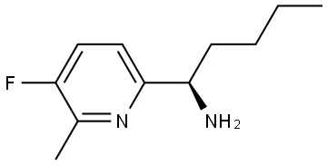 (1R)-1-(5-FLUORO-6-METHYL (2-PYRIDYL))PENTYLAMINE 结构式