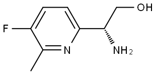 (2R)-2-AMINO-2-(5-FLUORO-6-METHYL (2-PYRIDYL))ETHAN-1-OL 结构式