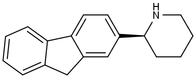 (2S)-2-(9H-FLUOREN-2-YL)PIPERIDINE 结构式