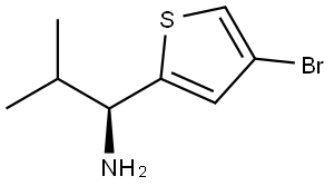 (1S)-1-(4-BROMO(2-THIENYL))-2-METHYLPROPYLAMINE 结构式