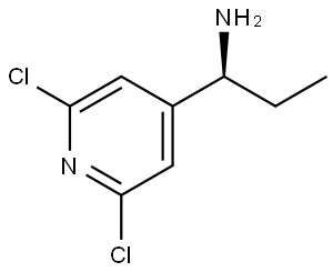 (1S)-1-(2,6-DICHLOROPYRIDIN-4-YL)PROPAN-1-AMINE 结构式