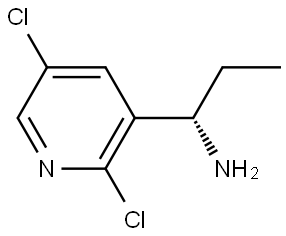 (1S)-1-(2,5-DICHLOROPYRIDIN-3-YL)PROPAN-1-AMINE 结构式