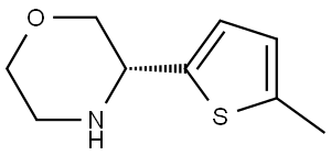 (3R)-3-(5-METHYLTHIOPHEN-2-YL)MORPHOLINE 结构式