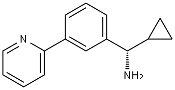 (S)-CYCLOPROPYL[3-(PYRIDIN-2-YL)PHENYL]METHANAMINE 结构式