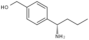 4-((1S)-1-AMINOBUTYL)PHENYL]METHAN-1-OL 结构式