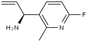 (1S)-1-(6-FLUORO-2-METHYLPYRIDIN-3-YL)PROP-2-EN-1-AMINE 结构式