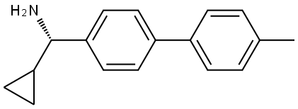 (S)-CYCLOPROPYL[4-(4-METHYLPHENYL)PHENYL]METHANAMINE 结构式