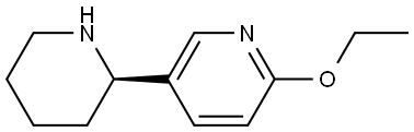 5-((2R)(2-PIPERIDYL))-2-ETHOXYPYRIDINE 结构式