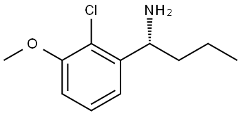 (1R)-1-(2-CHLORO-3-METHOXYPHENYL)BUTAN-1-AMINE 结构式