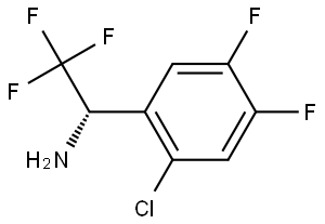 (1S)-1-(2-CHLORO-4,5-DIFLUOROPHENYL)-2,2,2-TRIFLUOROETHYLAMINE 结构式