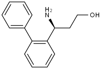 (3S)-3-AMINO-3-(2-PHENYLPHENYL)PROPAN-1-OL 结构式