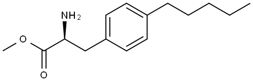 METHYL (2S)-2-AMINO-3-(4-PENTYLPHENYL)PROPANOATE 结构式