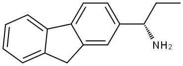 (1S)-1-(9H-FLUOREN-2-YL)PROPAN-1-AMINE 结构式