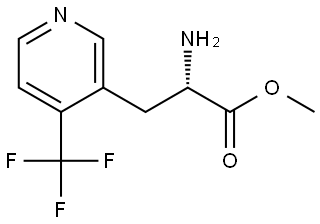 METHYL (2S)-2-AMINO-3-[4-(TRIFLUOROMETHYL)PYRIDIN-3-YL]PROPANOATE 结构式