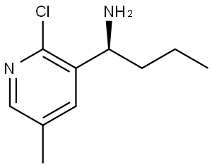 (1S)-1-(2-CHLORO-5-METHYL (3-PYRIDYL))BUTYLAMINE 结构式