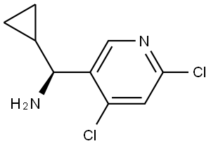 (S)-CYCLOPROPYL(4,6-DICHLOROPYRIDIN-3-YL)METHANAMINE 结构式