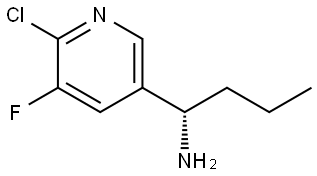 (1S)-1-(6-CHLORO-5-FLUORO(3-PYRIDYL))BUTYLAMINE 结构式