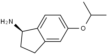 (1R)-5-(PROPAN-2-YLOXY)-2,3-DIHYDRO-1H-INDEN-1-AMINE 结构式
