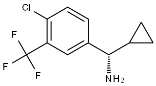 (S)-[4-CHLORO-3-(TRIFLUOROMETHYL)PHENYL](CYCLOPROPYL)METHANAMINE 结构式