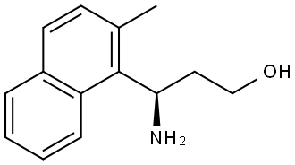 (3R)-3-AMINO-3-(2-METHYL-1-NAPHTHYL)PROPAN-1-OL 结构式