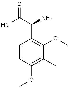 (2S)-2-AMINO-2-(2,4-DIMETHOXY-3-METHYLPHENYL)ACETIC ACID 结构式