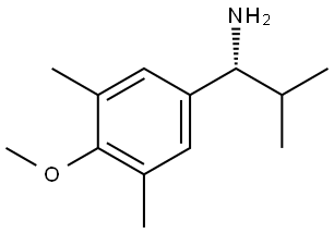 (1R)-1-(4-METHOXY-3,5-DIMETHYLPHENYL)-2-METHYLPROPAN-1-AMINE 结构式