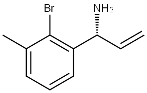 (1R)-1-(2-BROMO-3-METHYLPHENYL)PROP-2-EN-1-AMINE 结构式