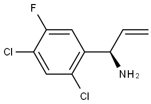 (1R)-1-(2,4-DICHLORO-5-FLUOROPHENYL)PROP-2-EN-1-AMINE 结构式