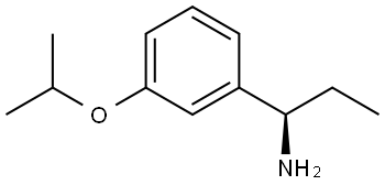 (1R)-1-[3-(METHYLETHOXY)PHENYL]PROPYLAMINE 结构式