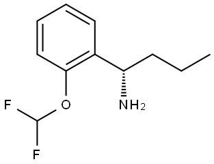 (1S)-1-[2-(DIFLUOROMETHOXY)PHENYL]BUTAN-1-AMINE 结构式