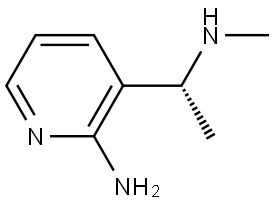 (R)-3-(1-(甲氨基)乙基)吡啶-2-胺 结构式